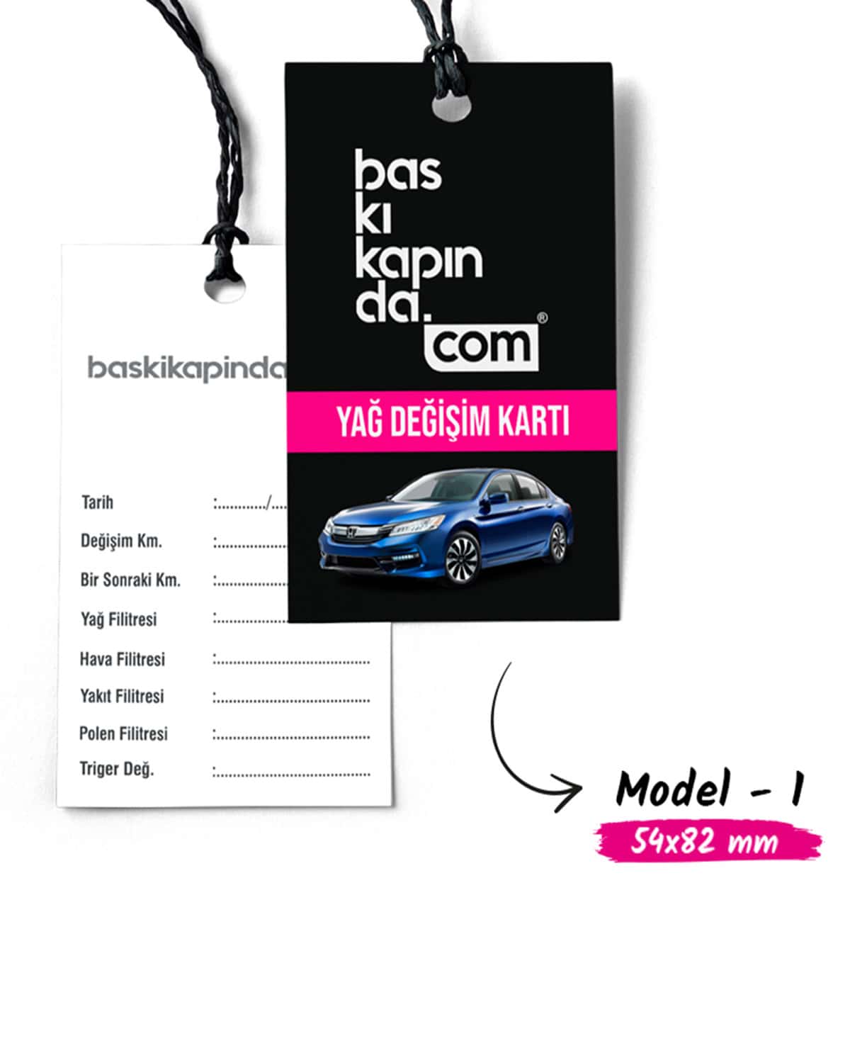 Araç Bakım Kartı (Yağ Değişim Kartı)